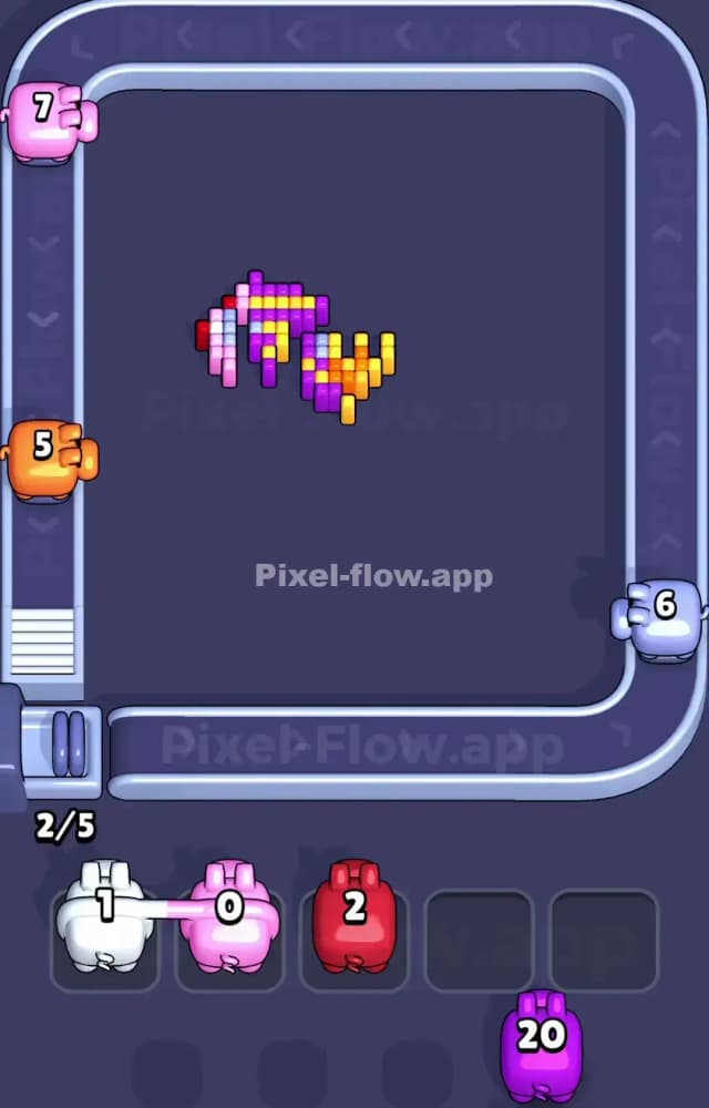Pixel Flow Level 1058 Solution 3