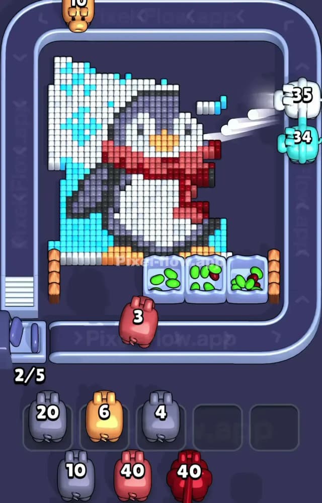 Pixel Flow Level 1269 Solution 2