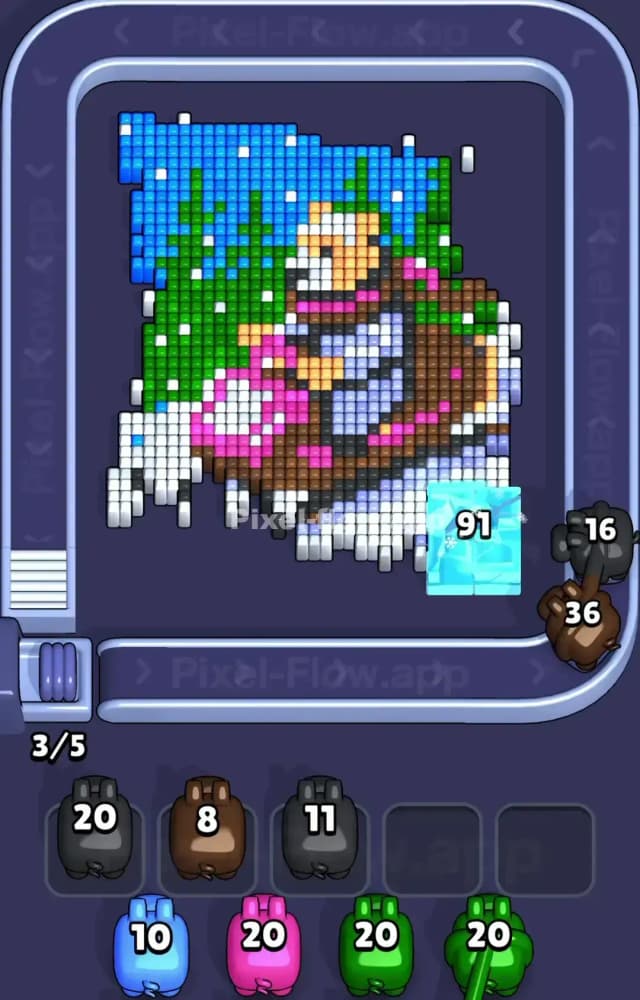 Pixel Flow Level 1358 Solution 1