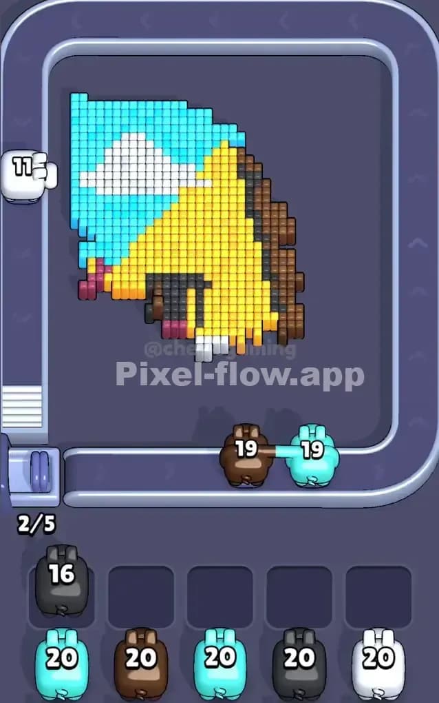 Pixel Flow Level 256 Solution 2