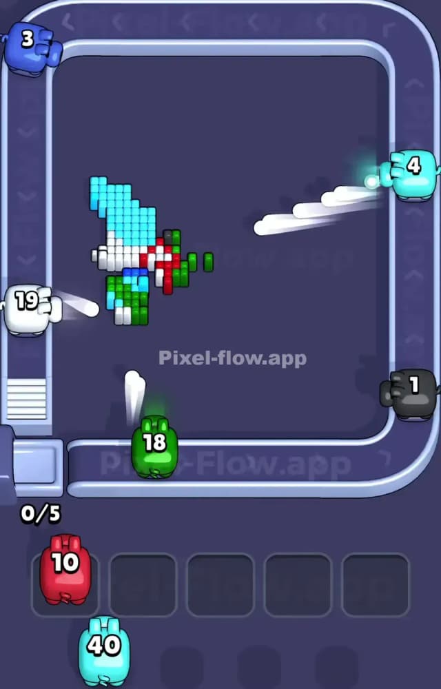 Pixel Flow Level 1042 Solution 3