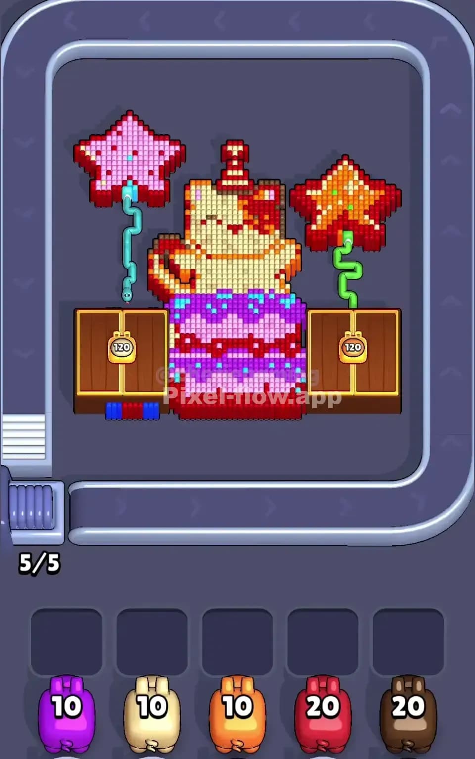 Pixel Flow Level 523 Screenshot