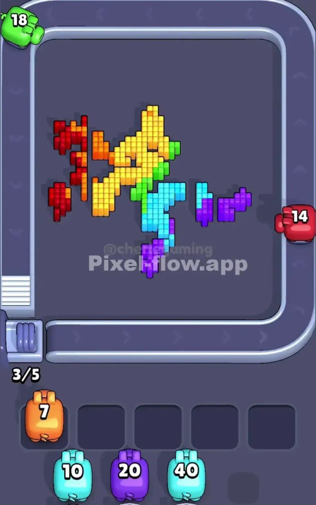 Pixel Flow Level 170 Solution 2