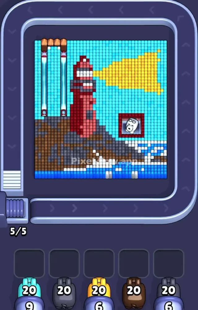 Pixel Flow Level 1243 Gameplay