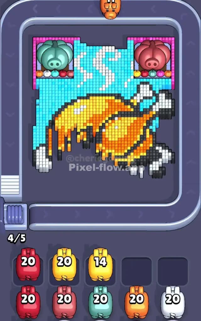 Pixel Flow Level 713 Solution 1