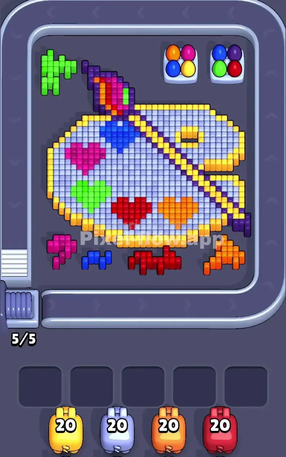 Pixel Flow Level 204 Screenshot
