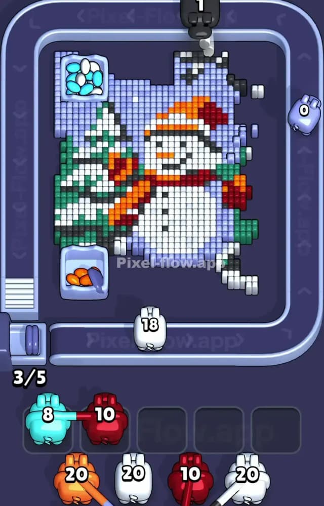 Pixel Flow Level 1581 Solution 2
