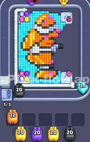 Pixel Flow Level 334 Solution 1