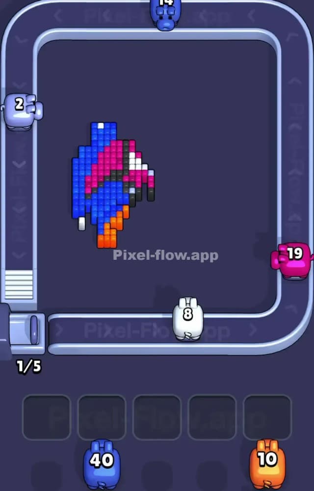 Pixel Flow Level 1278 Solution 3
