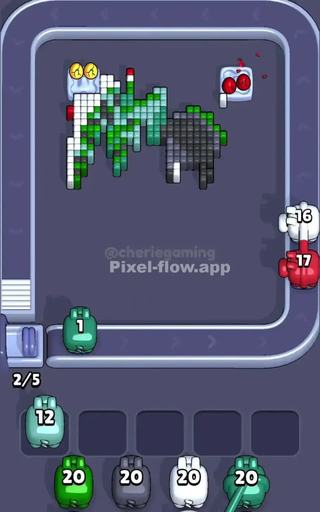 Pixel Flow Level 735 Solution 3