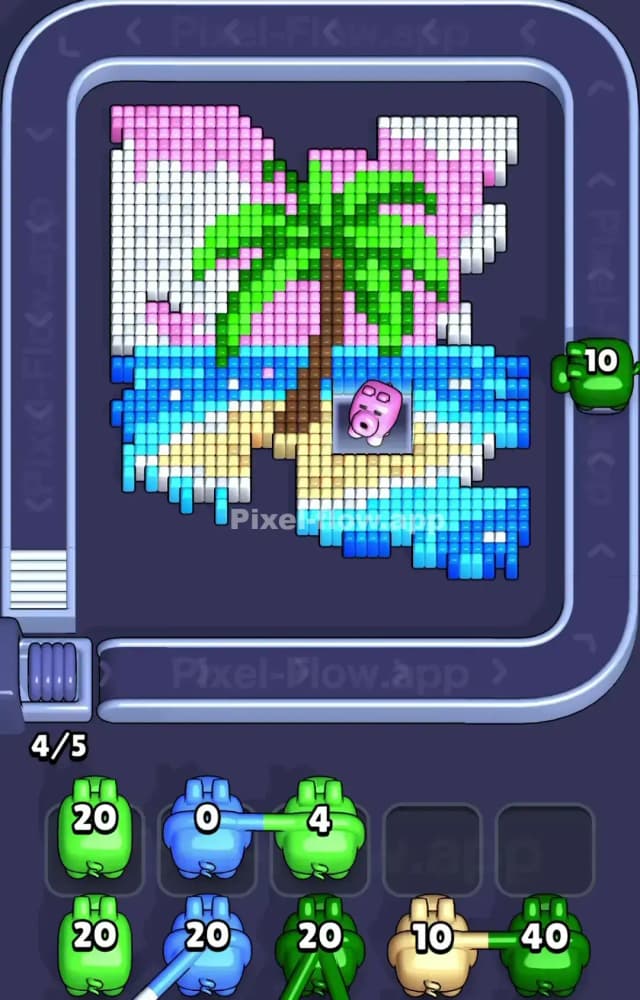 Pixel Flow Level 1460 Solution 1