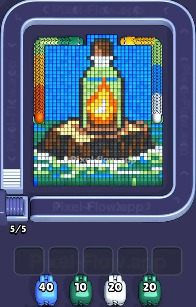 Pixel Flow Level 1392 Gameplay