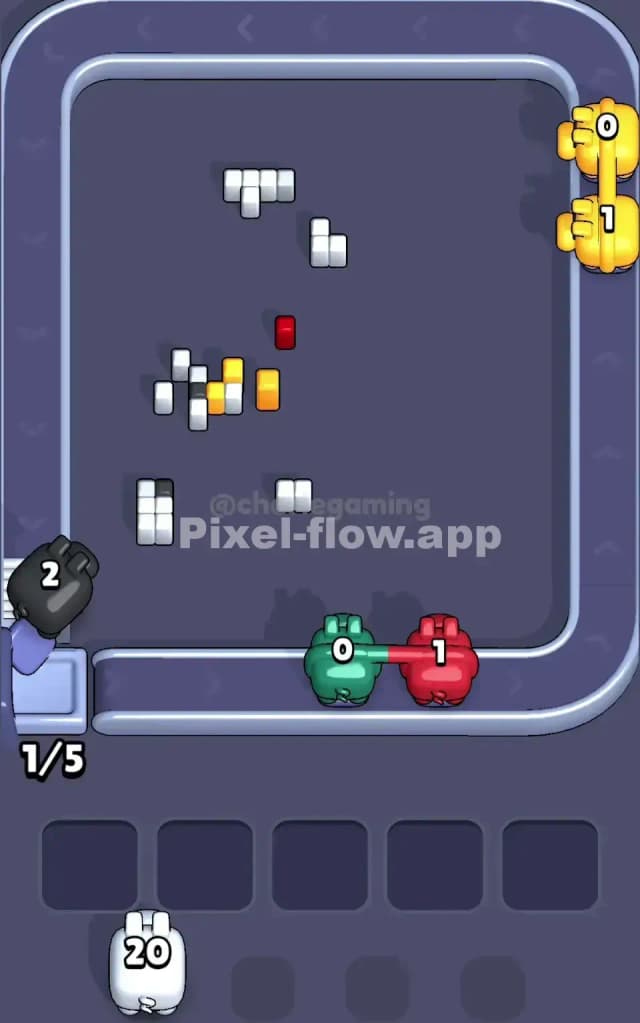 Pixel Flow Level 54 Solution 3