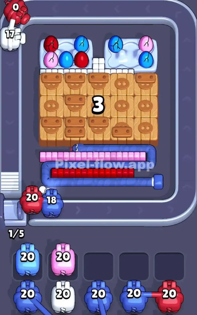 Pixel Flow Level 232 Solution 1