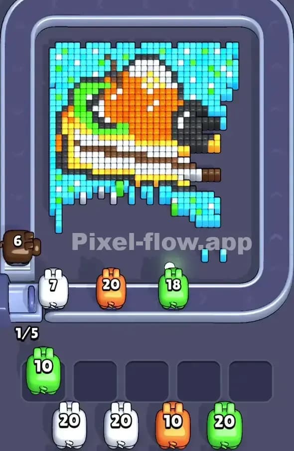 Pixel Flow Level 418 Solution 1
