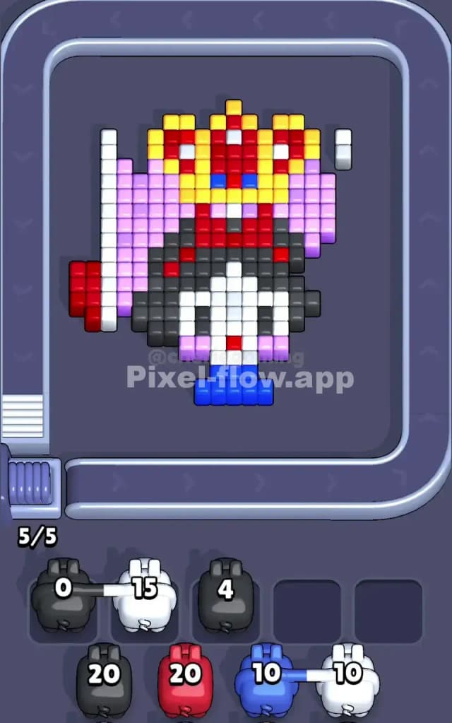 Pixel Flow Level 16 Solution 1