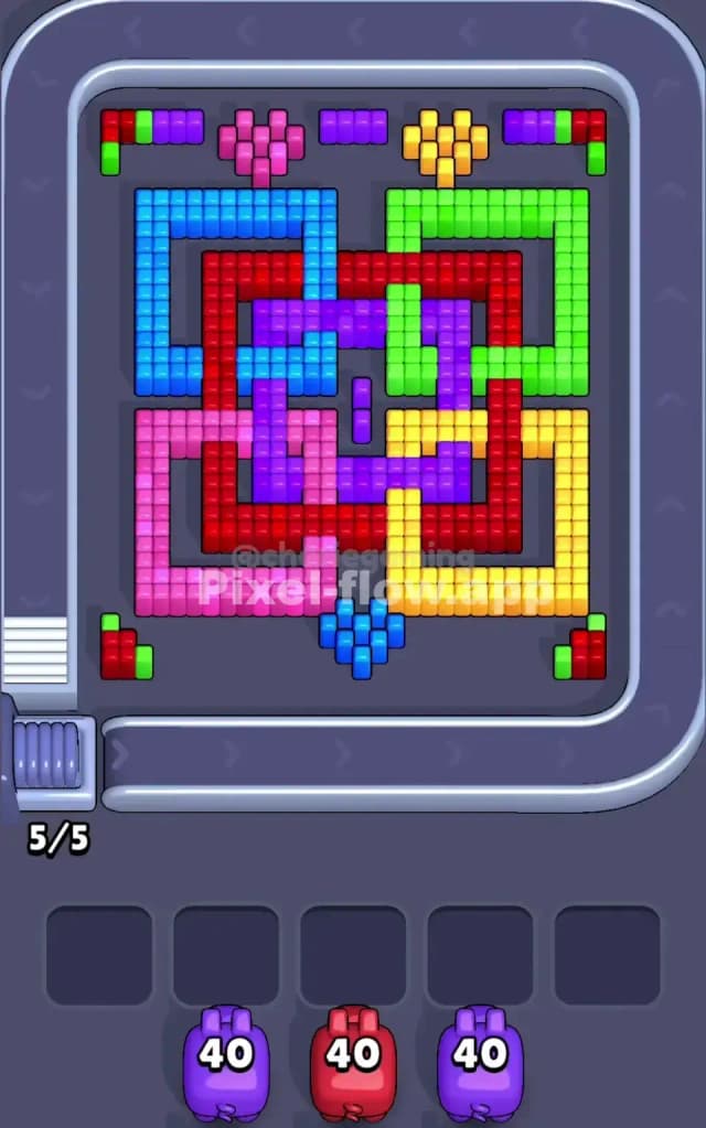 Pixel Flow Level 76 Gameplay