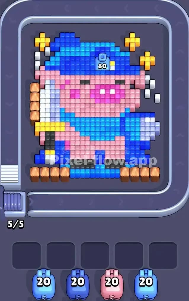 Pixel Flow Level 250 Gameplay