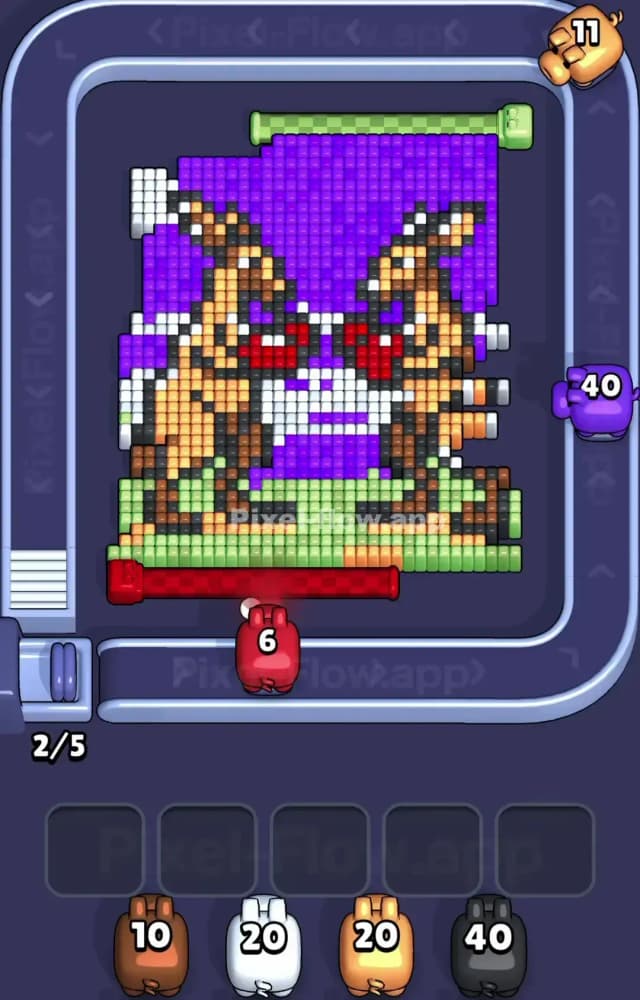 Pixel Flow Level 1361 Solution 2