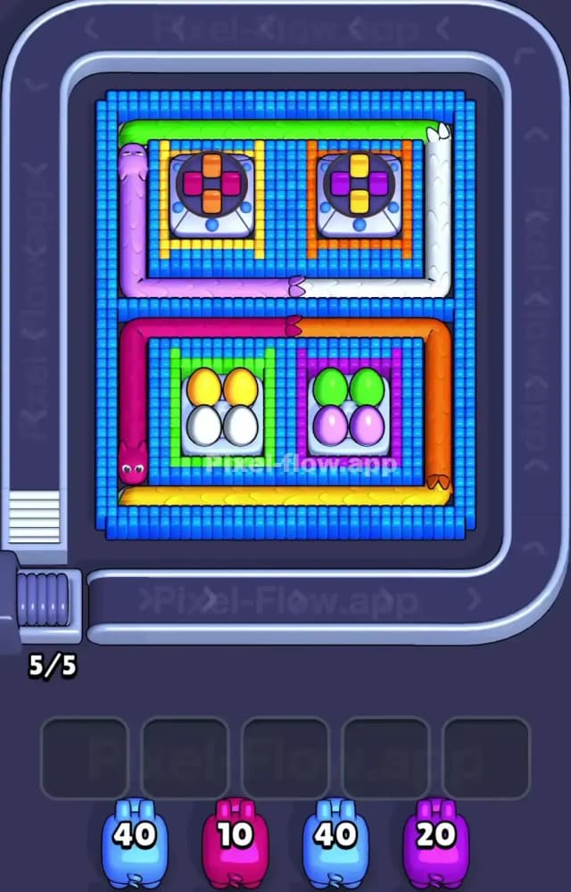 Pixel Flow Level 1158 Gameplay