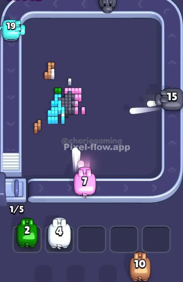 Pixel Flow Level 1632 Solution 3