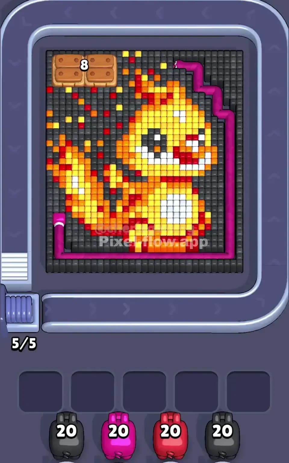 Pixel Flow Level 527 Screenshot