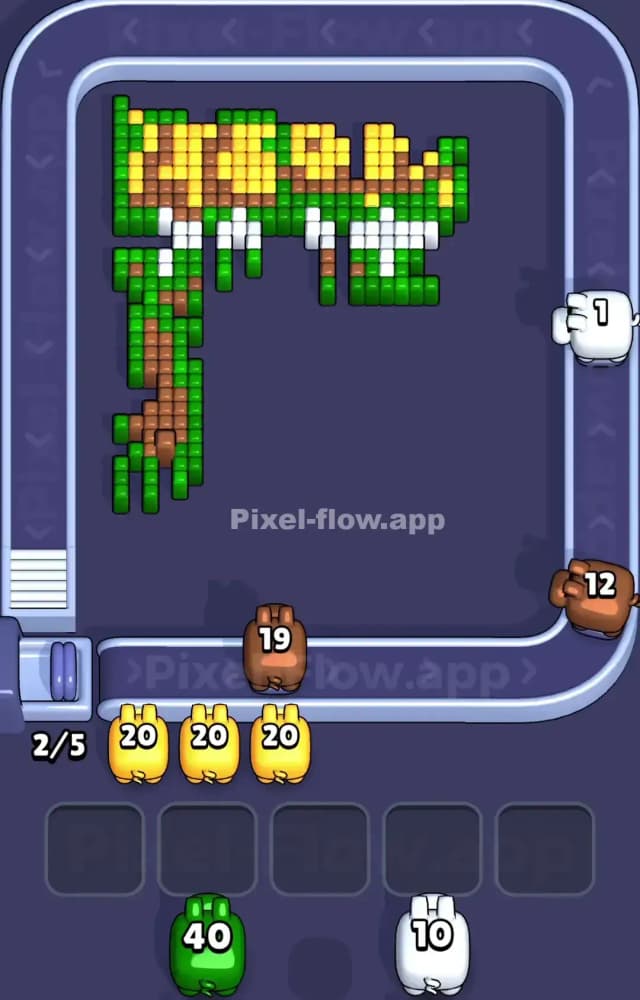 Pixel Flow Level 1021 Solution 1