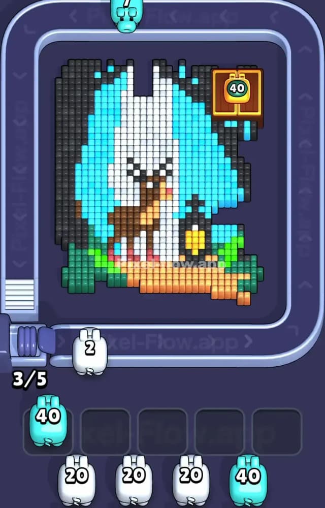 Pixel Flow Level 1292 Solution 1