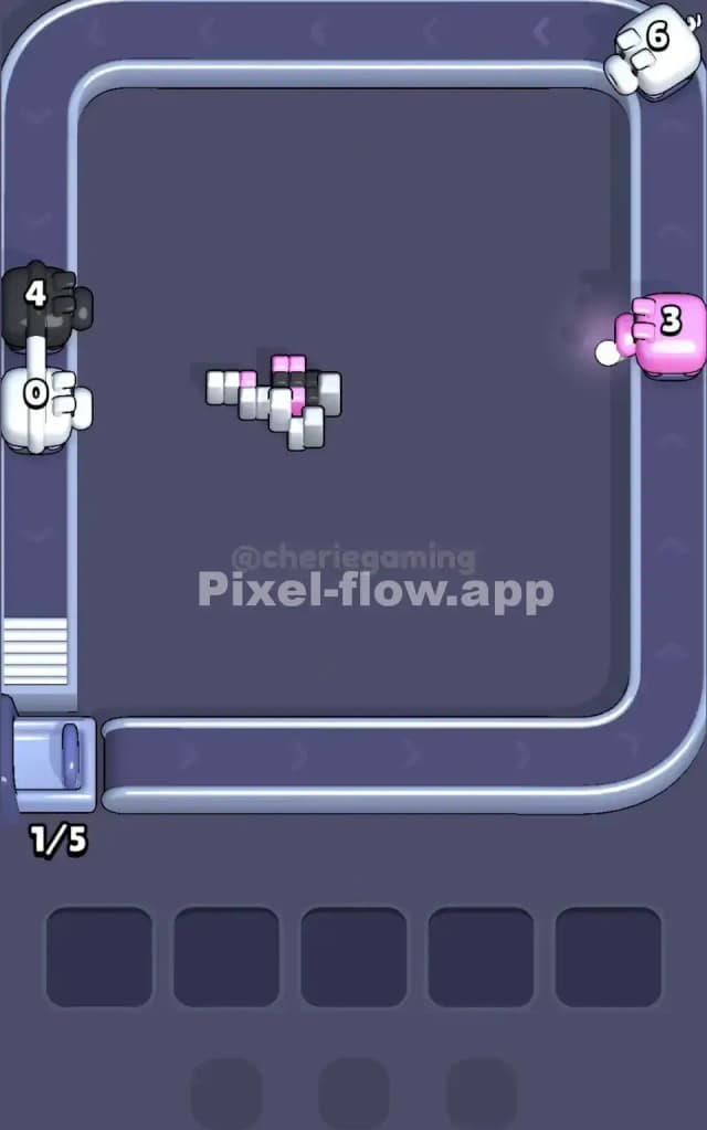 Pixel Flow Level 121 Solution 3