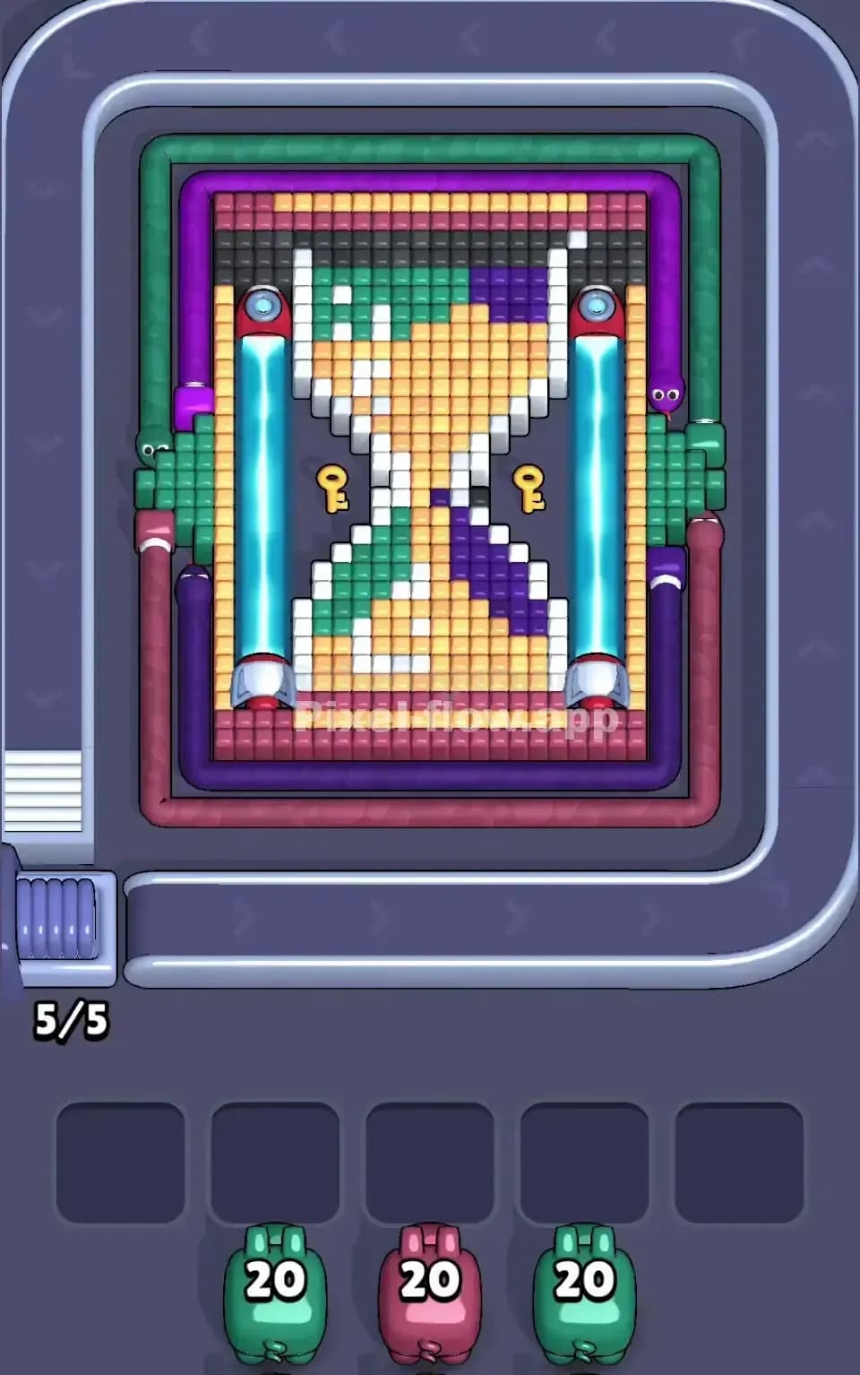 Pixel Flow Level 628 Screenshot