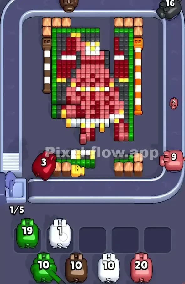 Pixel Flow Level 417 Solution 1