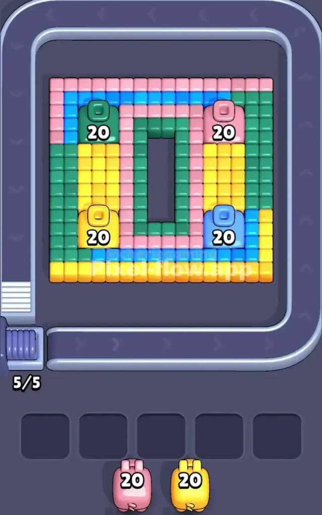 Pixel Flow Level 70 Gameplay