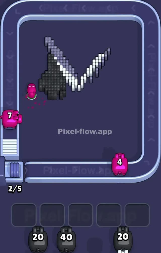 Pixel Flow Level 1421 Solution 3