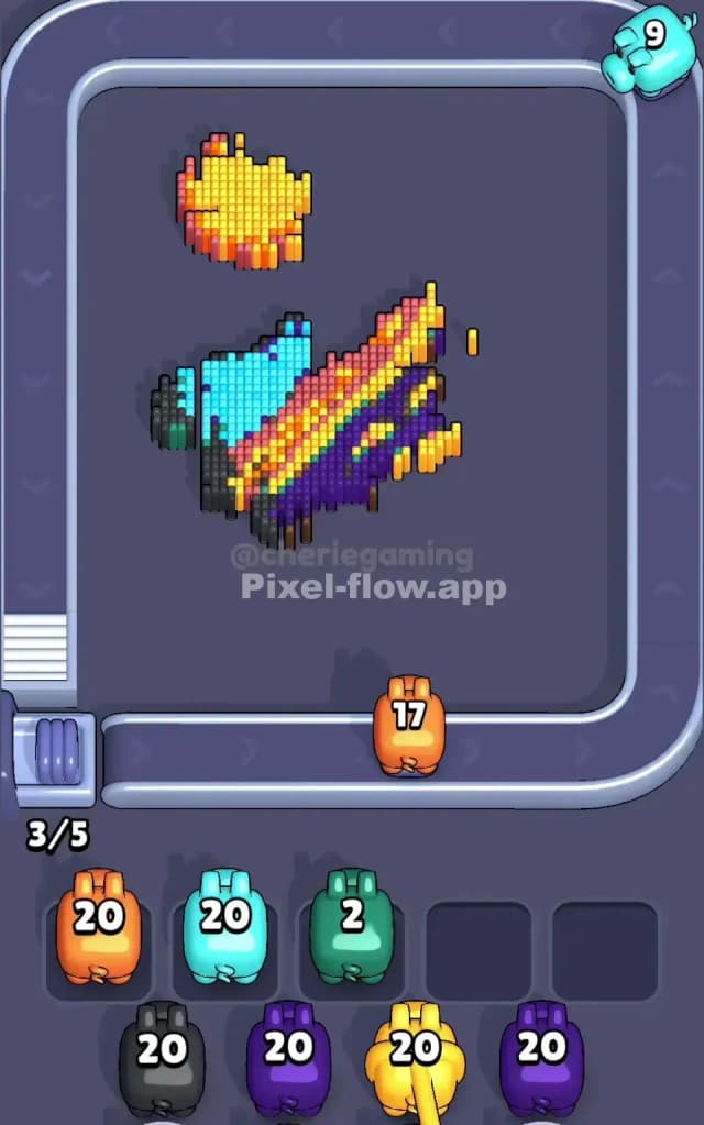 Pixel Flow Level 425 Solution 2