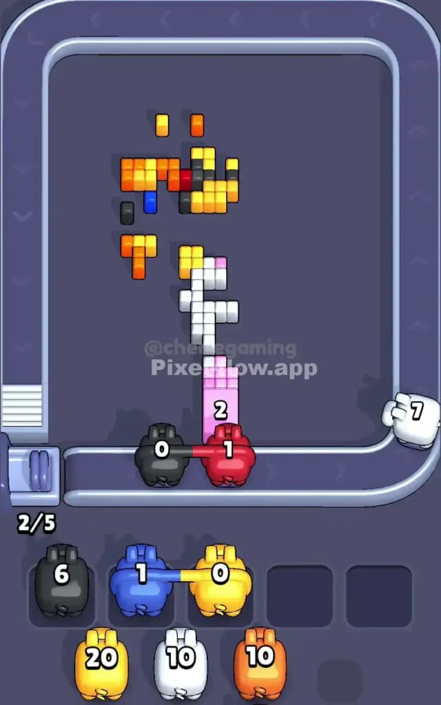 Pixel Flow Level 392 Solution 3