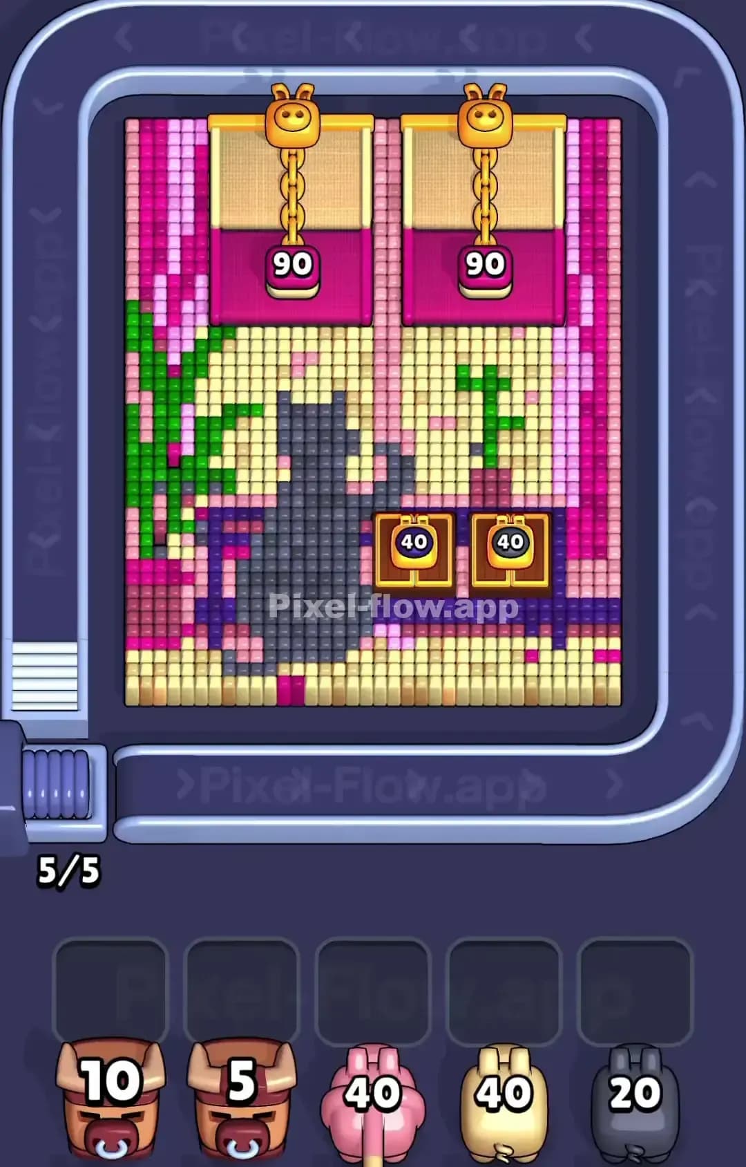 Pixel Flow Level 1493 Screenshot