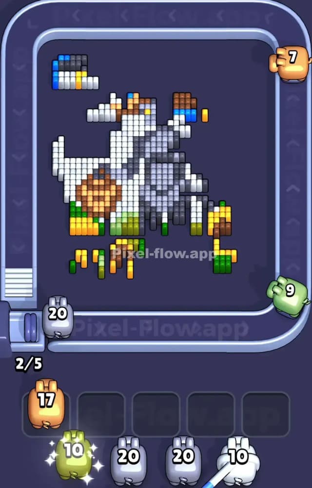 Pixel Flow Level 1026 Solution 2