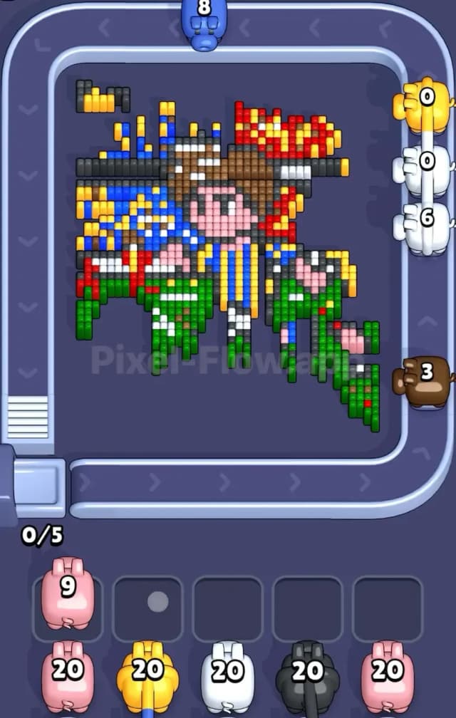 Pixel Flow Level 645 Solution 2