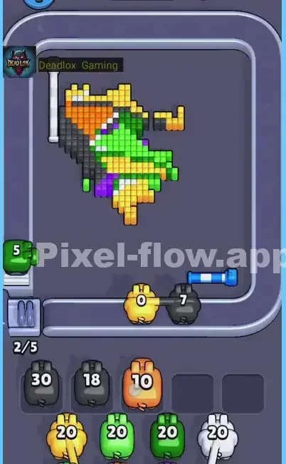 Pixel Flow Level 456 Solution 2
