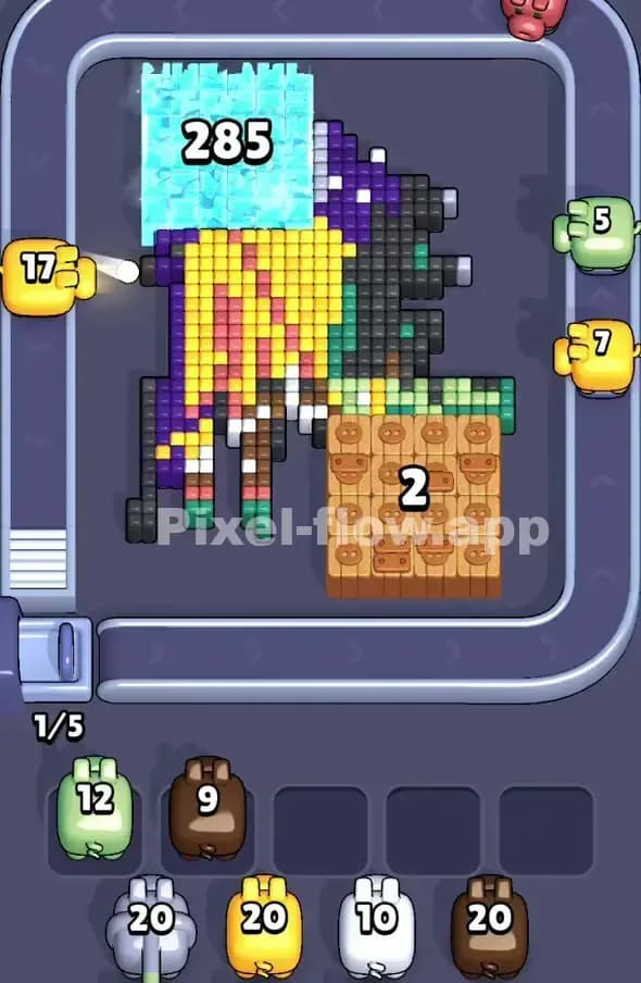 Pixel Flow Level 394 Solution 1