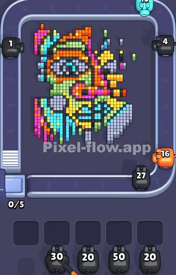 Pixel Flow Level 518 Solution 2