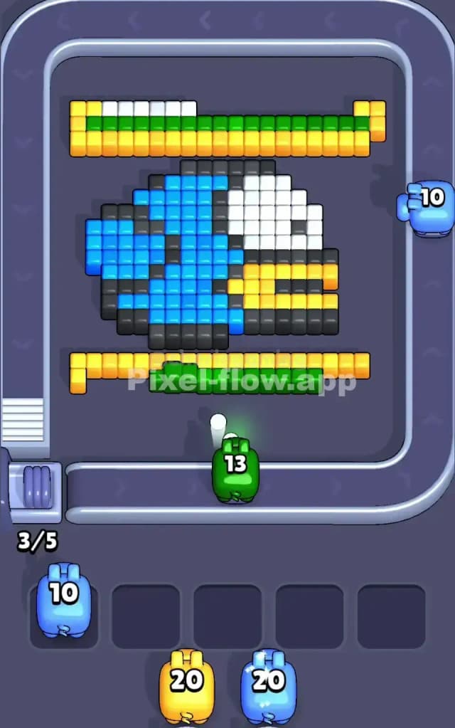 Pixel Flow Level 8 Solution 1