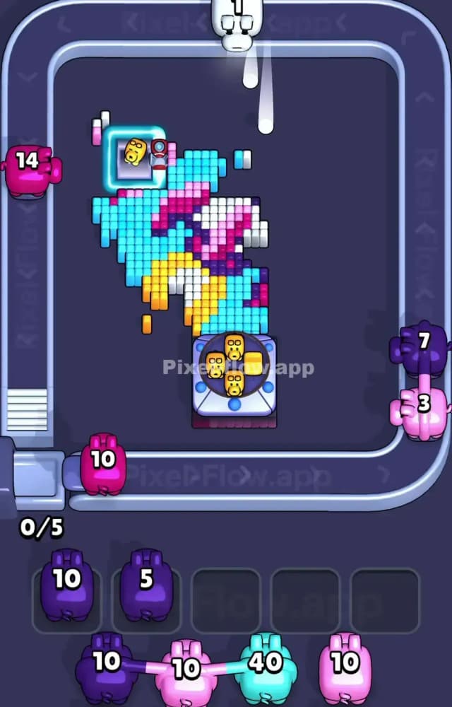 Pixel Flow Level 1244 Solution 2