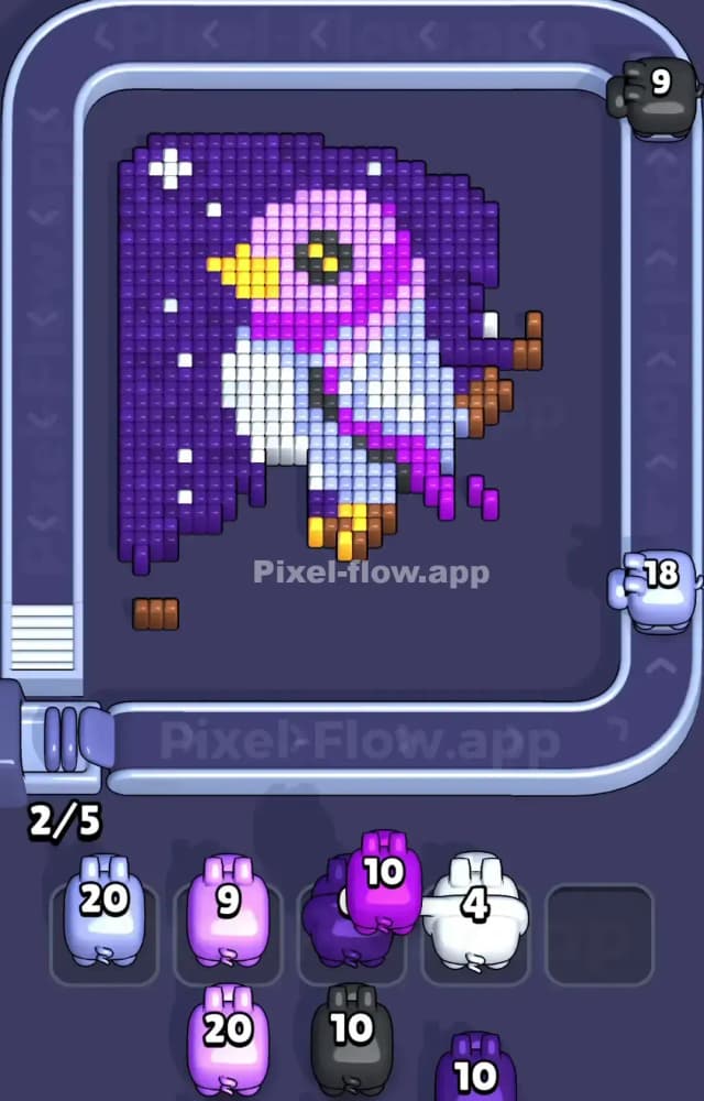 Pixel Flow Level 1084 Solution 1