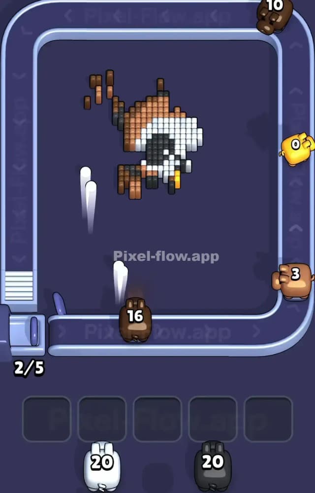 Pixel Flow Level 1271 Solution 3