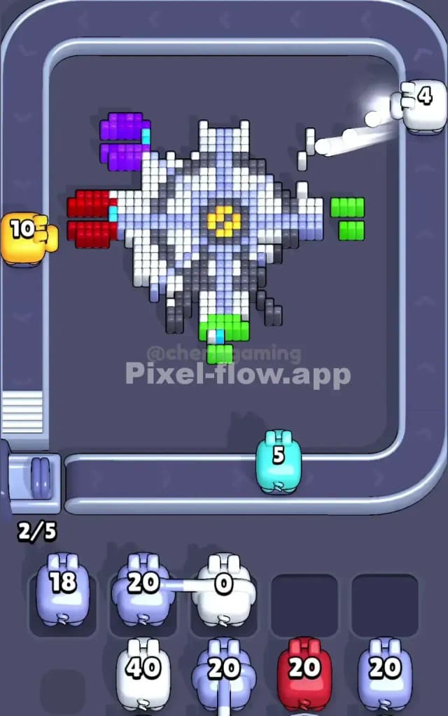 Pixel Flow Level 224 Solution 2