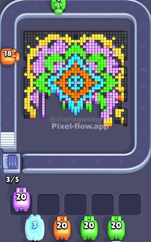Pixel Flow Level 386 Solution 1