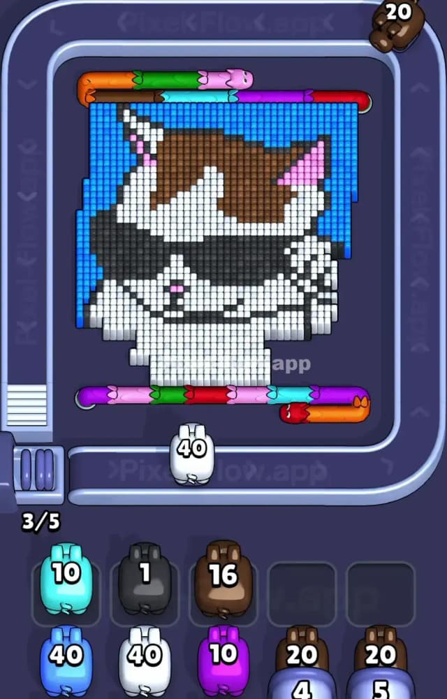 Pixel Flow Level 1283 Solution 1