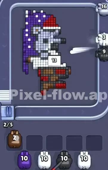 Pixel Flow Level 412 Solution 2