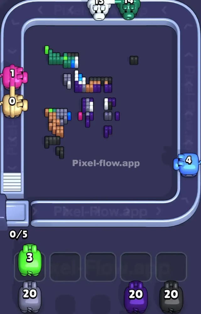Pixel Flow Level 1329 Solution 3